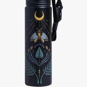 United By Blue Lunar Moth Insulated Stainless Steel Bottle, 22 oz.